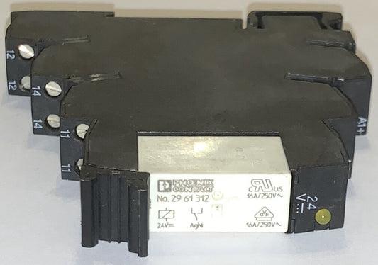 EATON MOELLER XRU1H24 24 VDC Relay Module PHOENIX CONTACT 29 61 312 RELAY 