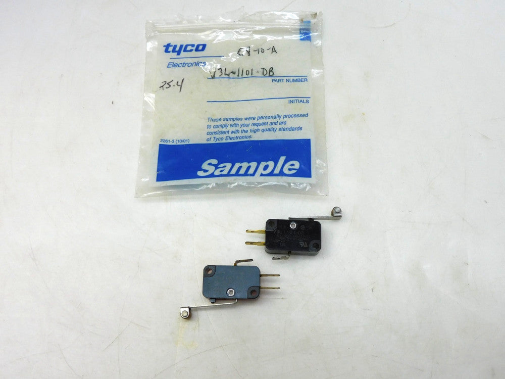 LOT OF 2 MICRO SWITCH V3L-1101-D8 LIMIT SWITCH