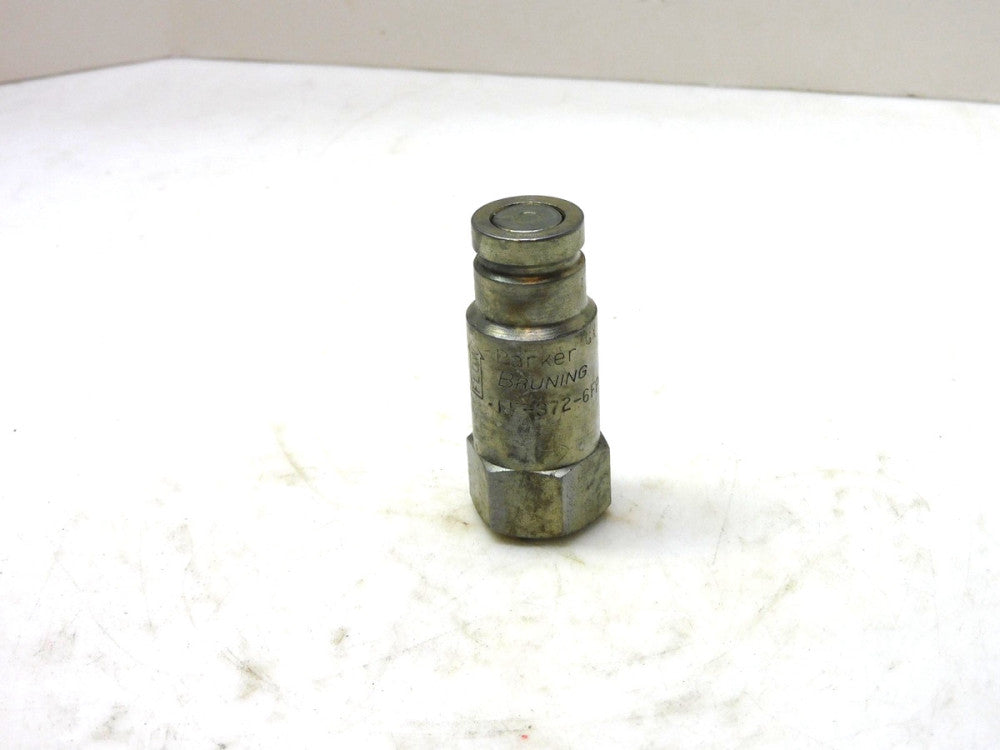 Parker FF-372-6FP 3/8" Female Pipe Hydraulic Quick Coupling Nipple 3000PSI 