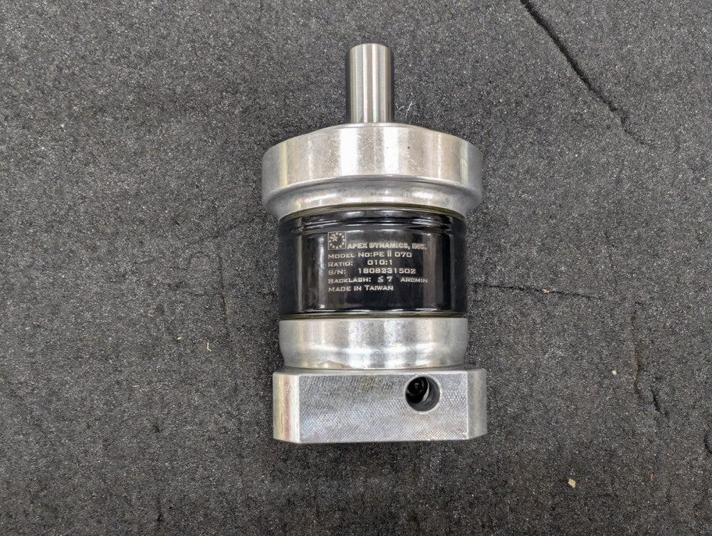 New, Apex Dynamics, PEII070-010, SERIES INLINE PLANETARY GEARBOX, SIZE 70, 10:1