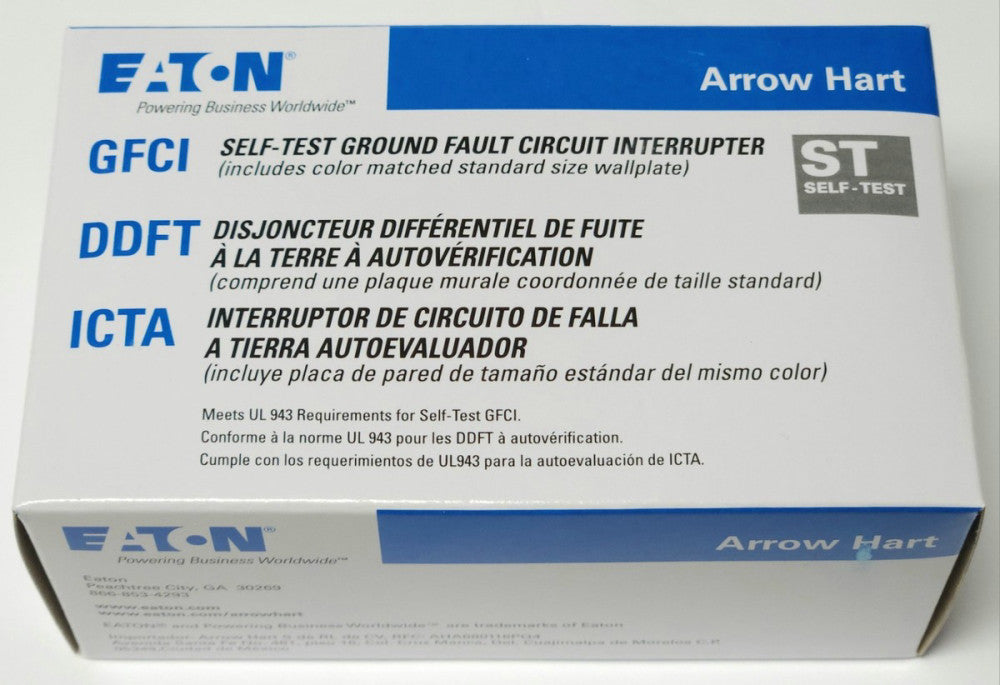 EATON SGF20RD 20 AMP 125 VAC RED Hospital Grade GFCI Ground Fault Rece