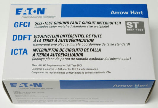 EATON SGF20RD 20 AMP 125 VAC RED Hospital Grade GFCI Ground Fault Rece