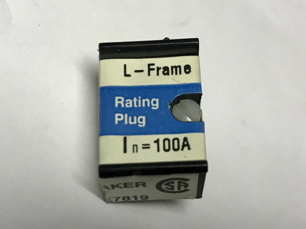 EATON CUTLER HAMMER ORPL125A100 L Frame OPTIM Rating Plug 100 AMP Type LD HLD