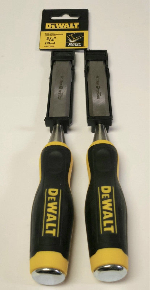 LOT OF 2 DEWALT DWHT16850 WOOD CHISEL 3/4" 19mm