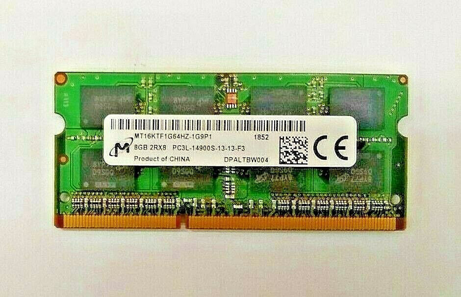 New, Micron Tech, MT16KTF1G64HZ-1G9P1, MODULE DDR3L SDRAM 8GB 204SODIMM