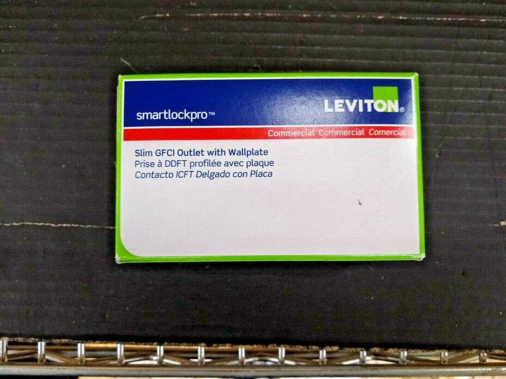 New, Leviton, N7599-GY, GFCI Receptacle, 15A, 125Vac, 5-15R, Gray