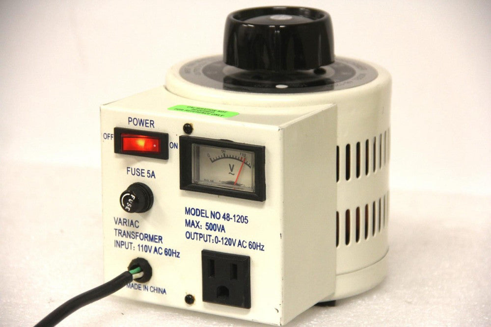 PHILMORE 48-1205 0-120V 500VA Regulating Transformer 110V Input