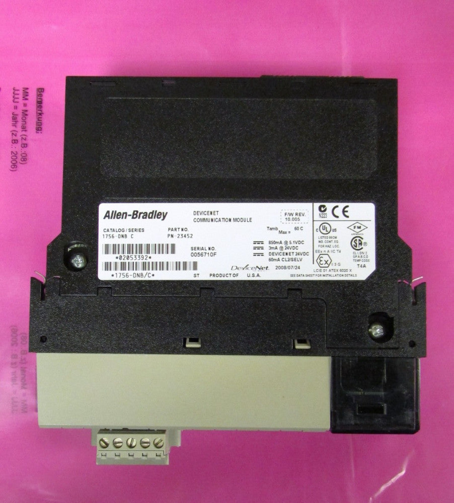 ALLEN BRADLEY 1756 DNB Series C DeviceNet Communication Module
