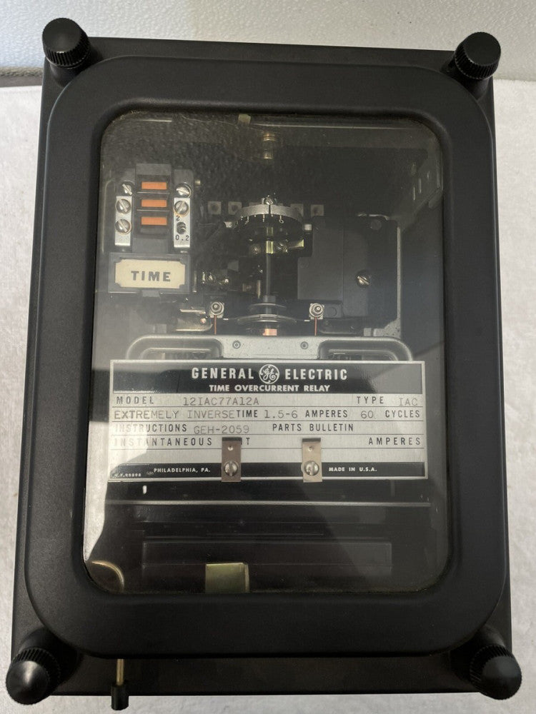General Electric Time Overcurrent Relay 12IAC77A12A