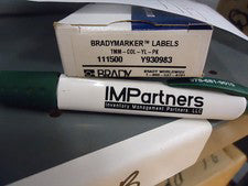 Brady TMM-COL-YL-PK Yellow Wire Marker Card. Brand New! Lot of 28 pieces!