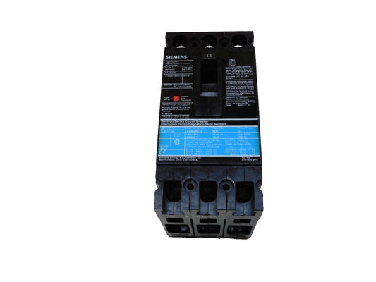 Siemens ED63B015 Circuit Breaker ED6 3P 15A Amp 600V