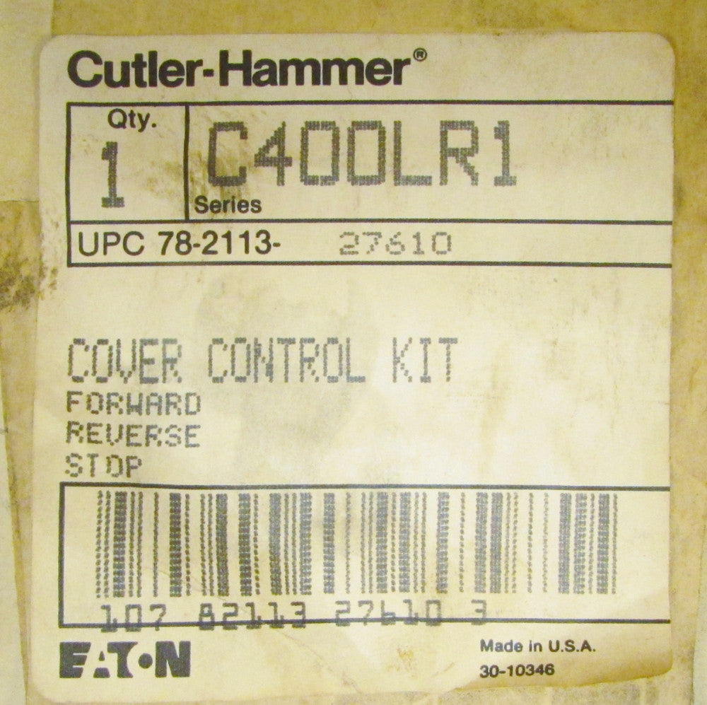 CUTLER HAMMER FORWARD REVERSE STOP Cover Control Kit C400LR1