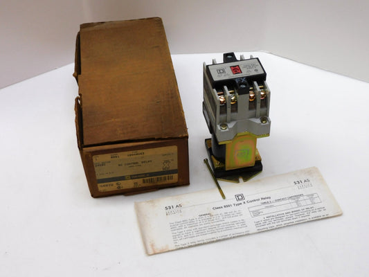 SQUARE D 8501 XDO40V53 DC CONTROL RELAY 24VDC