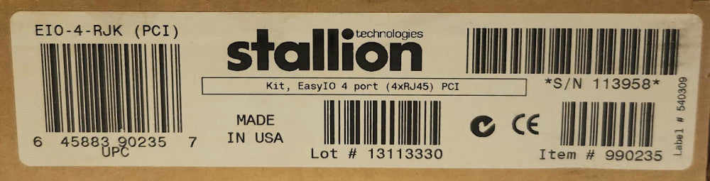 STALLION EIO IO 4 PORT 4XRJ45 RS-232 Adapter Module