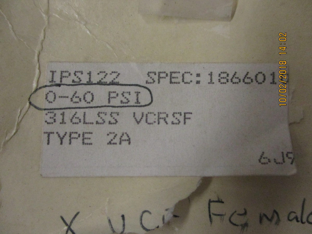 IPS122-TYPE2A Span Instruments Pressure Gauge: 0-60PSI BRAND NEW!