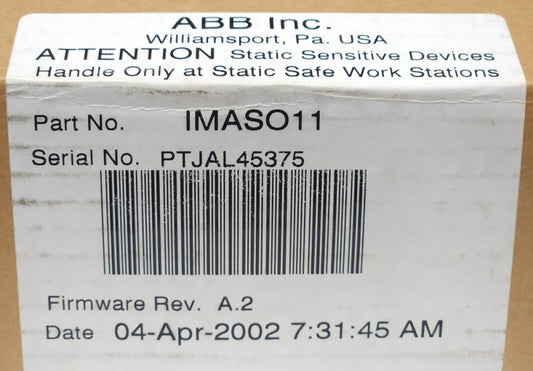 ABB BAILEY IMASO11 Symphony Analog Output Module 6644004A1