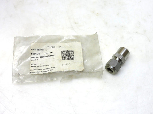 Swagelok SS-600-1-6W Stainless Tube Fitting Male Connector 3/8"