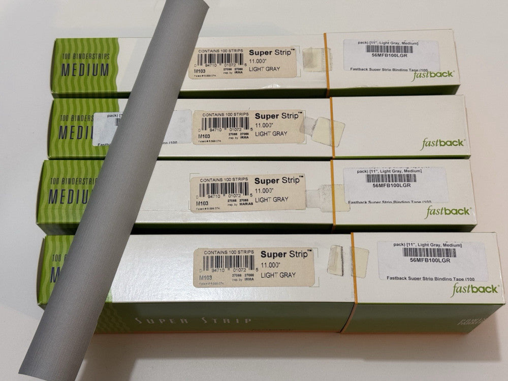 Lot of 4 - Powis Fastback Super Strip 11" MEDIUM Light Gray M103 - 100 Per Box
