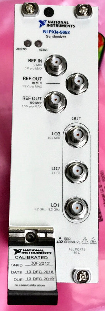 NI National Instruments NI PXLE 5653 Synthesizer 199861F OIL PXLE-5653