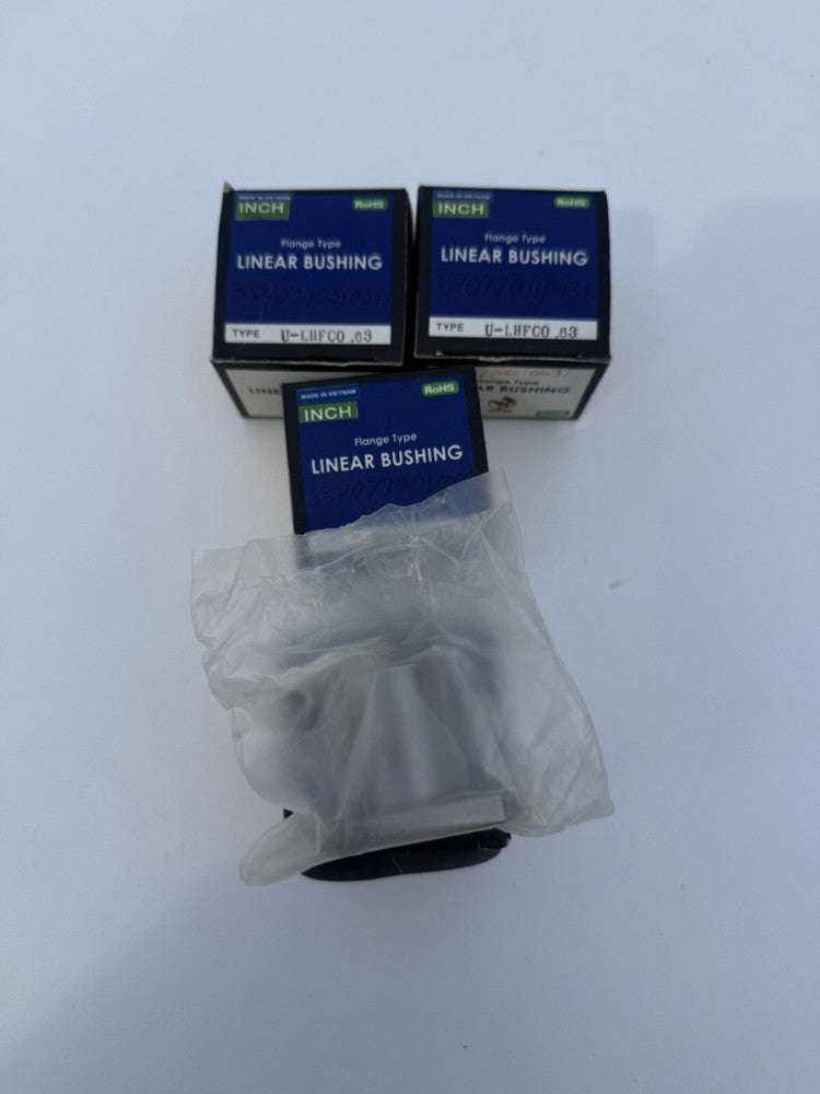 Lot of 4 - MISUMI U-LHFCO .63 Flange Type Linear Bushings - New