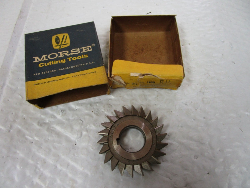 Morse RH Single Angle  Cutter 1850 60° 2-3/4" Dia.