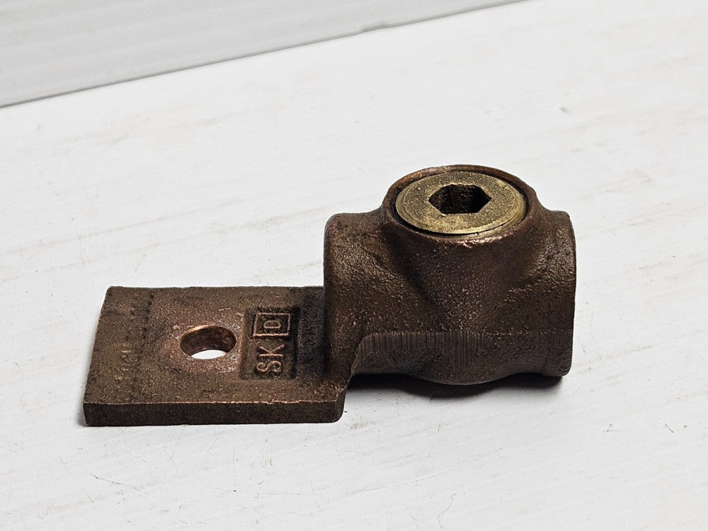 SQUARE D BRASS MECHANICAL LUG SK 500MCM TO 0000 - USED