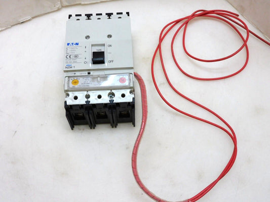 EATON NZM 1 125A CIRCUIT BREAKER NZMB1 100-125A 3P 3 POLE TRIP W/ SHUNT