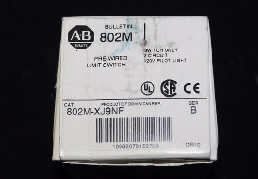 ALLEN BRADLEY 120V Pre Wired Limit Switch 802M XJ9NF