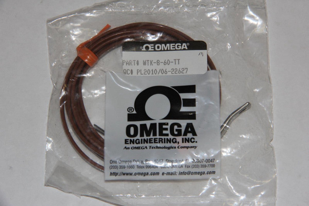 OMEGA ENGINEERING WTK-8-60-TT 1500mm 60" PFA Insulated Type K Thermocouple