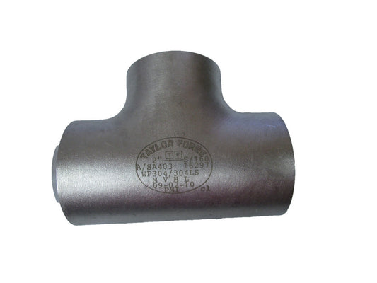 Taylor Forge 2" Butt Weld Tee 304 Stainless 6m 6000# S/160 SCH 160