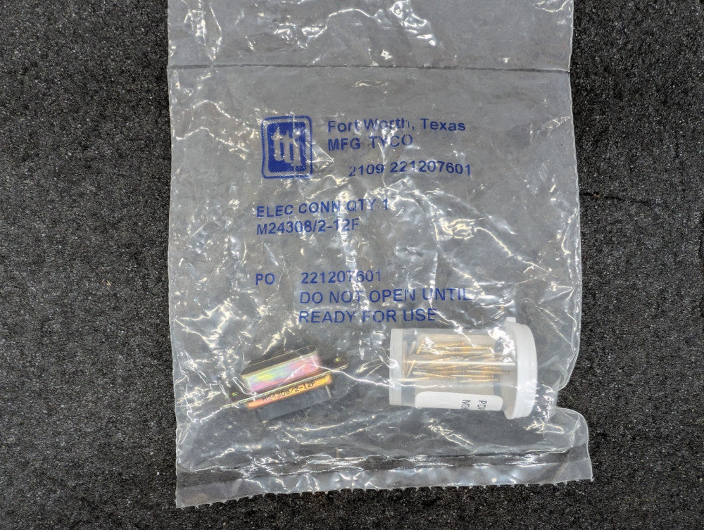 New, TE Connectivity, M24308/2-12F, CONN D-SUB HD RCPT 26POS PNL MNT