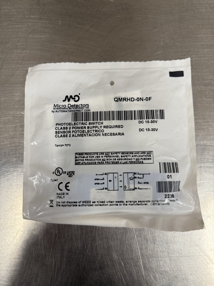 New Automation Direct QMRHD-0N-0F Photoelectric Switch DC 10-30V