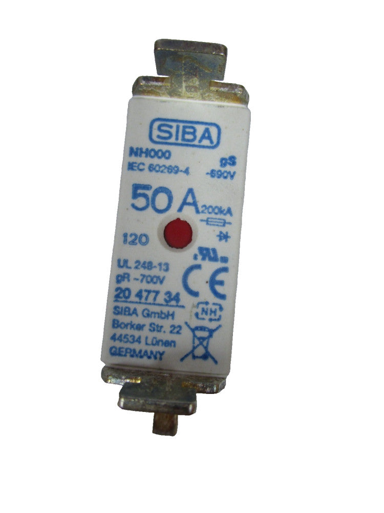 SIBA URM Fuse Link 2047734.50 50A Amp NH000
