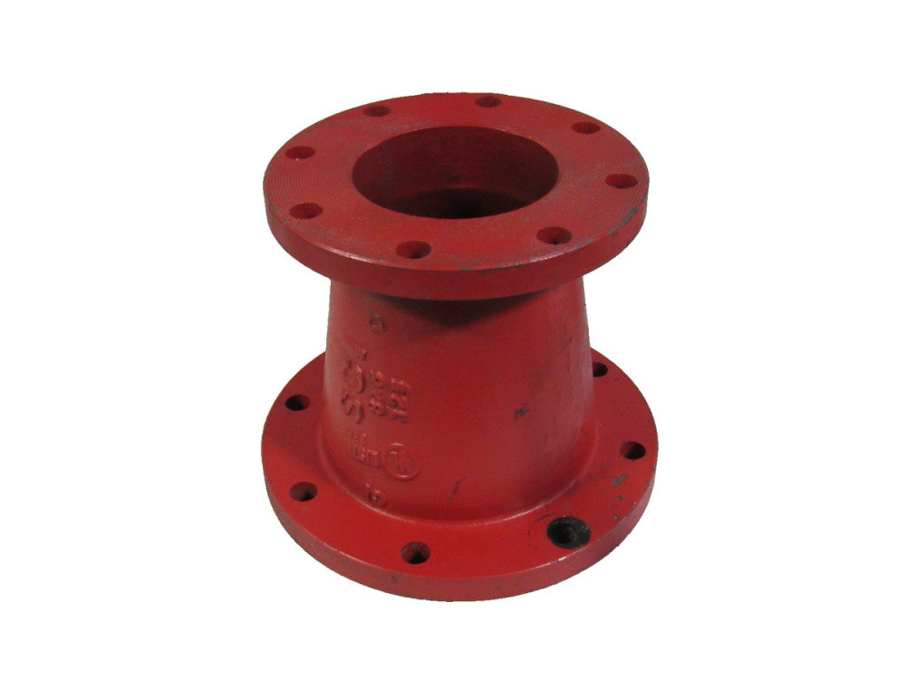 SCI 8" x 6" 8 Bolt Flange Cast Iron Pipe Reducer 125 WWP250 AWWA C110 New