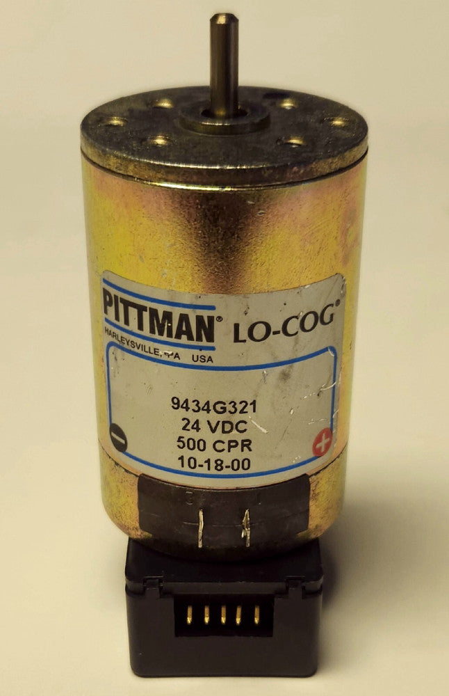 PITTMAN LO-COG 9434G321 24 VDC 500 CPR 10-18-00 Gearmotor HEDS 5500 A04 0032 A