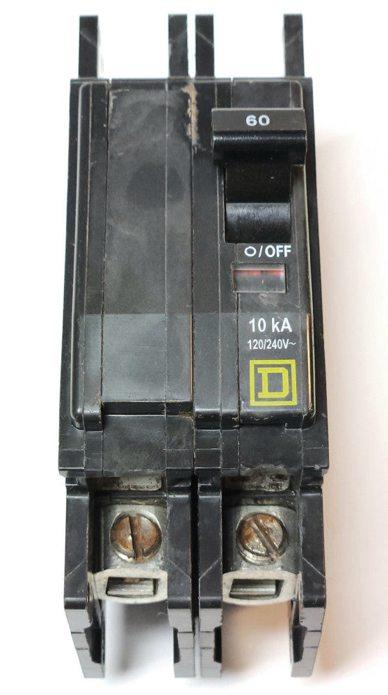SQUARE D QOU2060 2 Pole 60 AMP Type QO Circuit Breaker