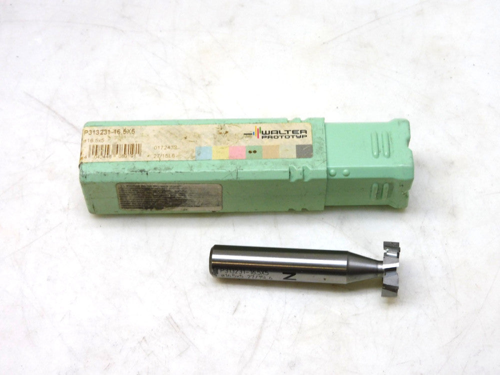 Walter Prototyp P313231-16.5X5 T-Slot End Mill Cutting Tool