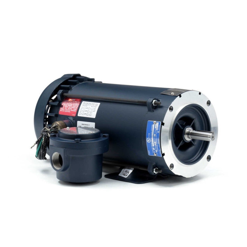 Leeson Electric Motor 6T34XC50A, 3-phase, 1.5hp, 3450PRM