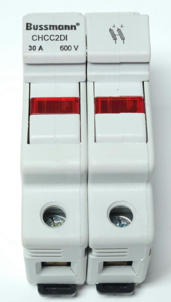 BUSSMANN CHCC2DI 2 Pole 30 AMP 600 VAC Modular Fuse Holder Type CHCC
