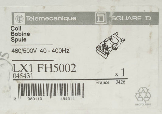 SQUARE D TELEMENCAIQUE LX1 FH5002 Magnetic Operating Coil 480 500 VAC 400 Hz