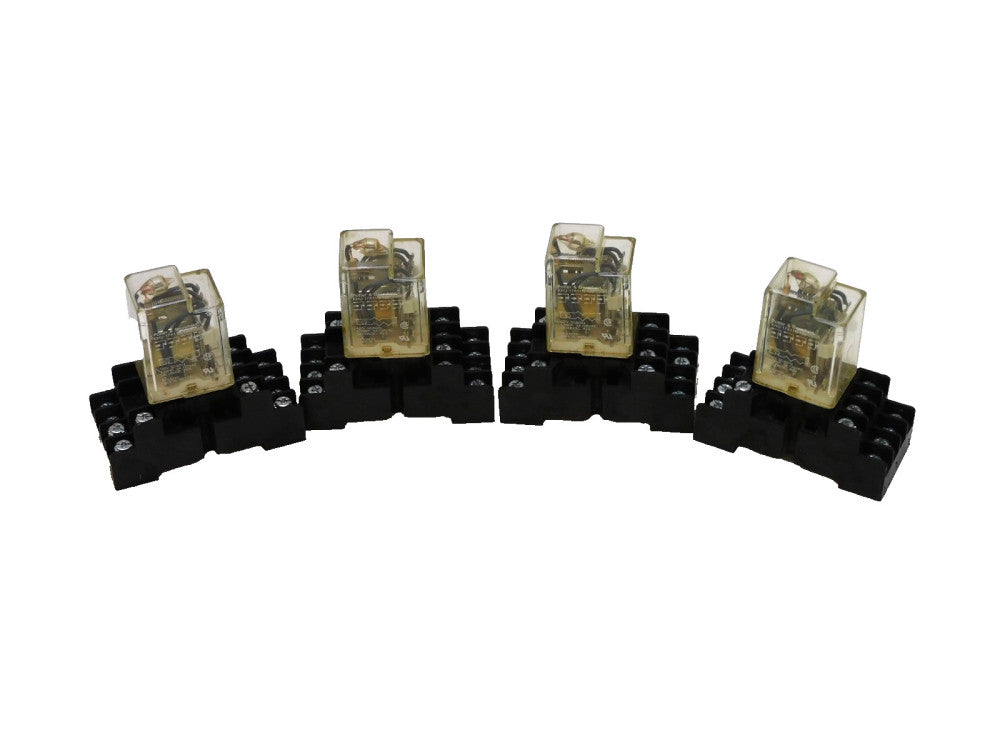 Potter & Brumfield KHU-17A11N-120 Relay 120v coil W/ Base Lot Of 4