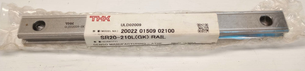THK SR20-210L (GK) Linear Guide Rail 210mm L 20mm W 15.50mm H ULD02009-GK