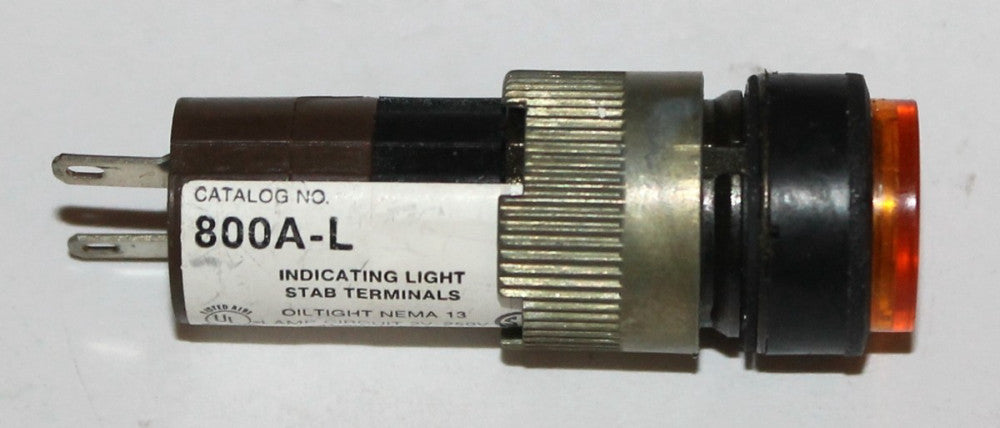 ALLLEN BRADLEY 800A L2AA20C 2-250V Amber Lens 800A-L Indicating Light