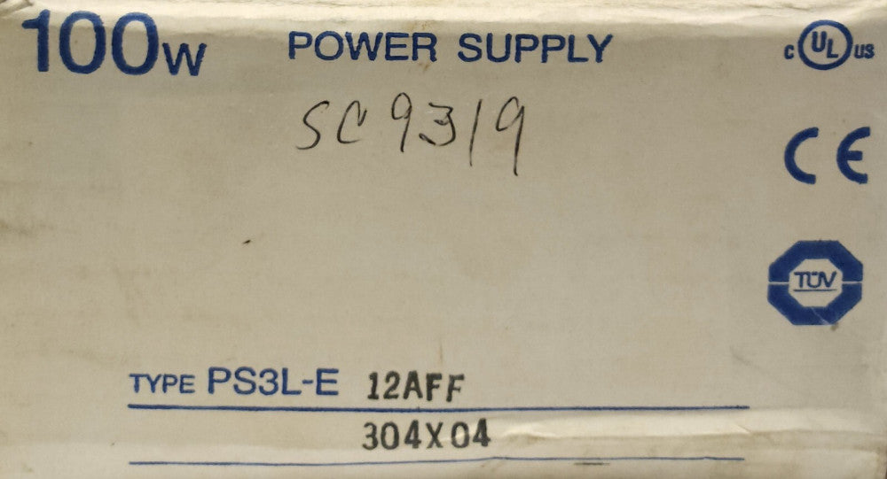 IDEC IZUMI PS3L-E12AFF POWER SUPPLY 100 Watt Input 100-240 VAC Output 12 VDC PS3