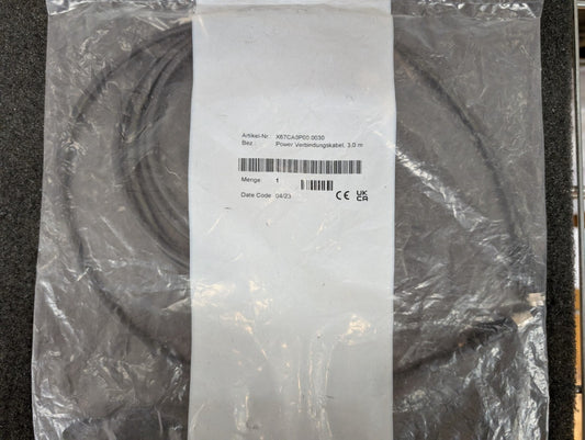 New, B&R, X67CA0P00.0030, POWER CONNECTION CABLE, 4-PIN, STRAIGHT, 3M