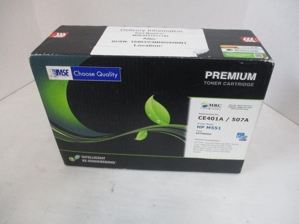 MSE MSE0221511142 REMANUFACTUREDCYAN HIGH YIELD TONER CARTRIDGE FROM XEROX
