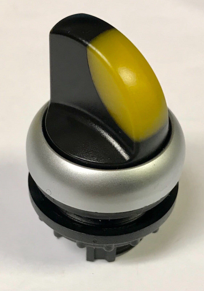 EATON M22 WRLK3 2 Y Yellow Illuminated Selector Switch 3 Position Maintained M22