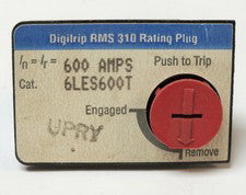 EATON CUTLER HAMMER 6LES600T L Frame Type LD HLD 600 AMP Rating Plug RMS 310