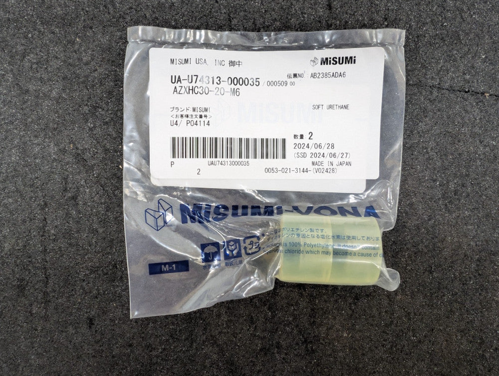 New, Misumi, AZXHC30-20-M6, BUMPERS - URETHANE, COUNTERBORED 