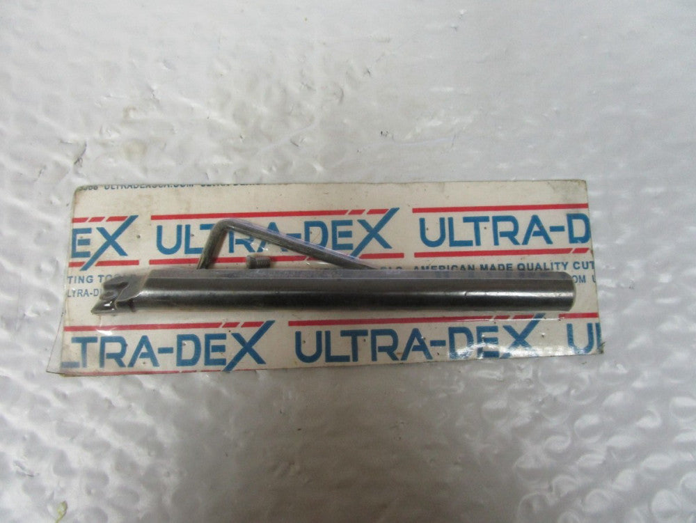 ULTRA-DEX S08M SCLCR3 LATHE BORING BAR J02603-0051 1/2" DIA. 6" OVERALL LENGTH